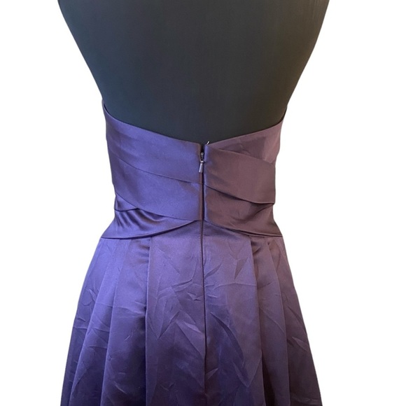 David’s Bridal Plum Rushed Strapless Gown - Picture 9 of 16